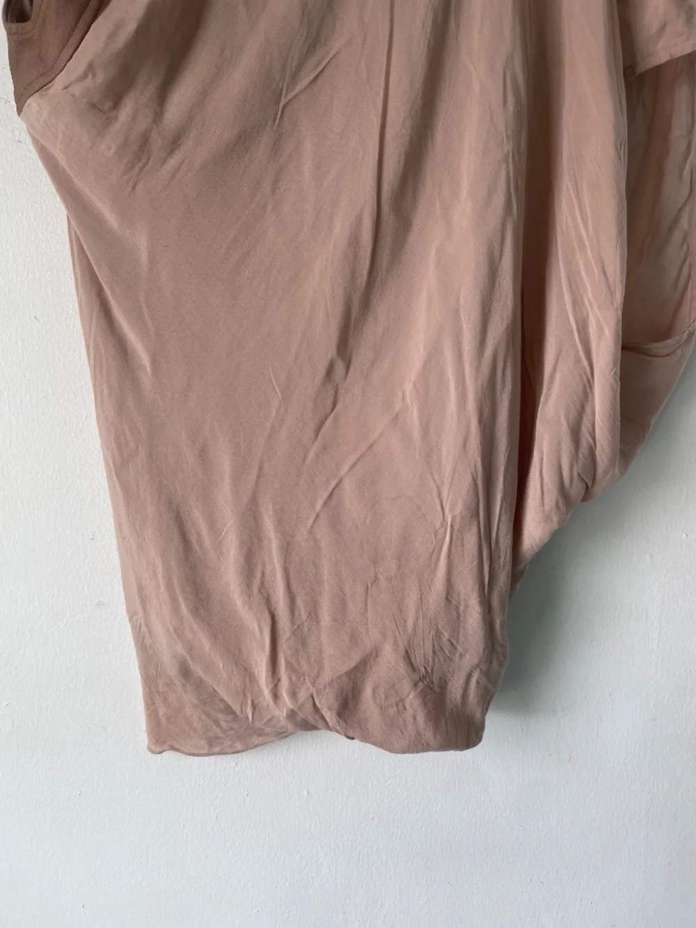 Helmut Lang S Asymmetrical Ruched Silk Top - Picture 8 of 9